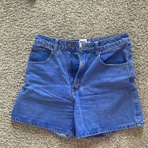 Princess Polly blue denim shorts